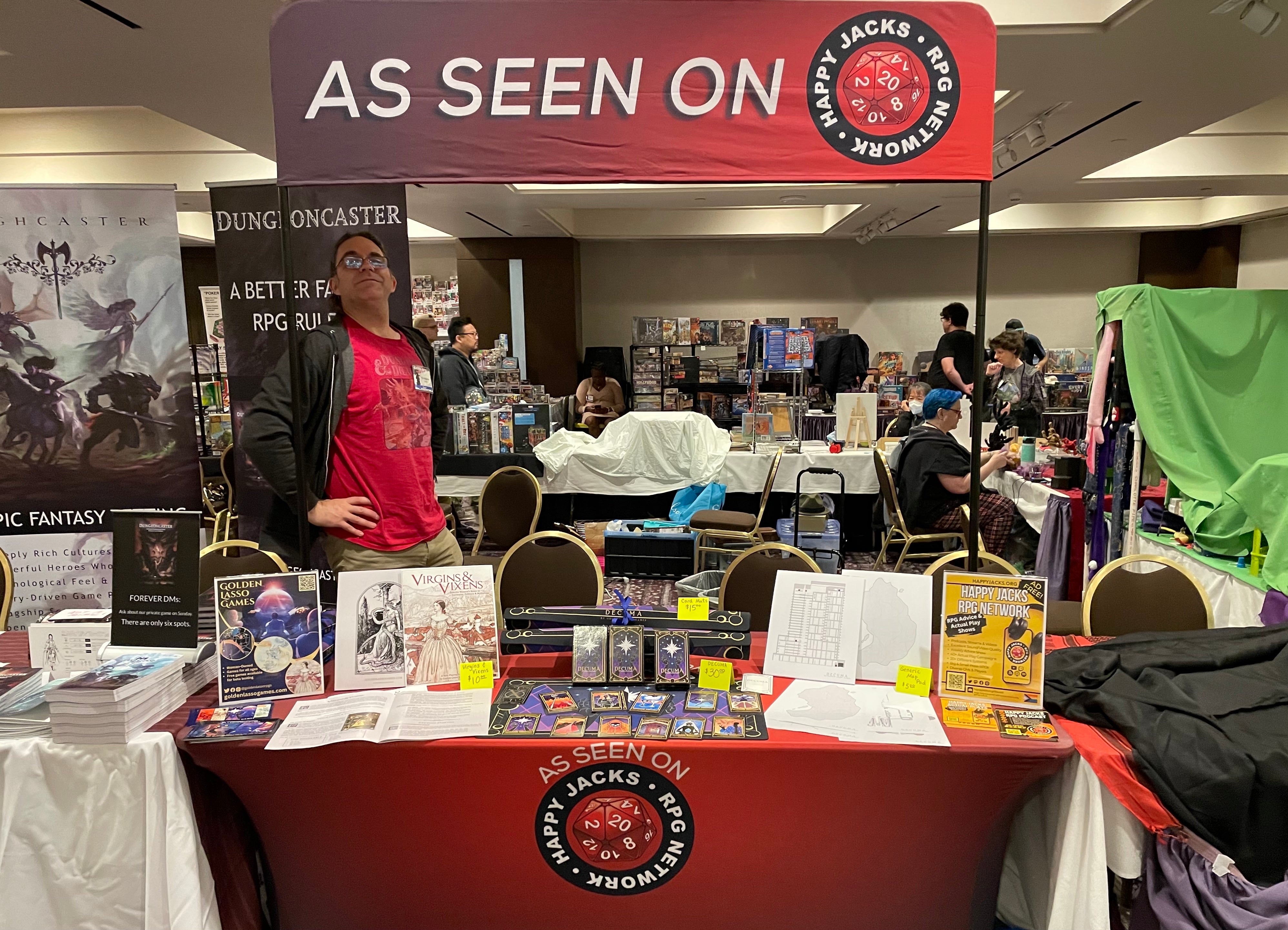 First Booth First Convention Booth! – Golden Lasso Games